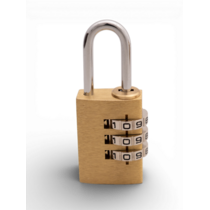 Cijferslot Messing 20mm