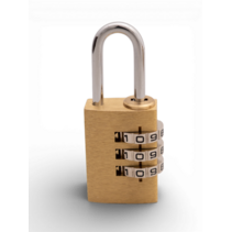 Cijferslot Messing 20mm