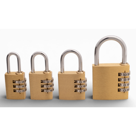 Tri-Circle Cijfersloten Messing 20mm