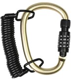 Stahlex Stahlex Kabel-Karabiner Zahlenschloss 1800 mm – Spiralkabel mit 4-stelligem Code
