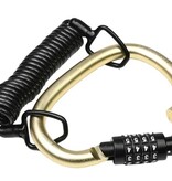 Stahlex Stahlex Kabel-Karabiner Zahlenschloss 1800 mm – Spiralkabel mit 4-stelligem Code
