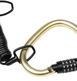 Stahlex Stahlex Kabel-Karabiner Zahlenschloss 1800 mm – Spiralkabel mit 4-stelligem Code
