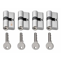 4 stuks  Cilindersloten  60mm Profiel