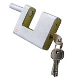 6x Blockschloss 80mm Gleichschließend Massiv Incl. 2 Schlüssel