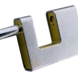 6x Blokslot 80mm Gelijksluitend Massief  Incl. 2 Sleutels