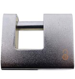 6x Blokslot 80mm Gelijksluitend Massief  Incl. 2 Sleutels