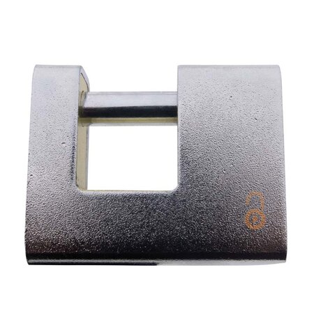6x Blokslot 80mm Gelijksluitend Massief  Incl. 2 Sleutels