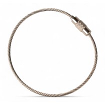 Kabel-Schlüsselring mit Schraubverschluss – Edelstahl – 450 mm