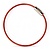 Staalkabel sleutelring 150 mm rood