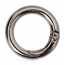 Ronde karabijnhaak 25 mm vernikkeld
