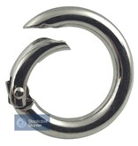 Runder Karabiner 25 mm mit verende sluiting - vernickelt