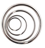 Verzinkte Mini sleutelringen 10 mm - 100 Stück
