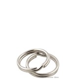 Verzinkte sleutelringen 12 mm - verende splitringen - 100 stuks