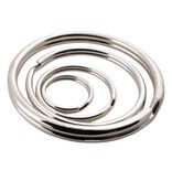 Verzinkte sleutelringen 12 mm - verende splitringen - 100 stuks