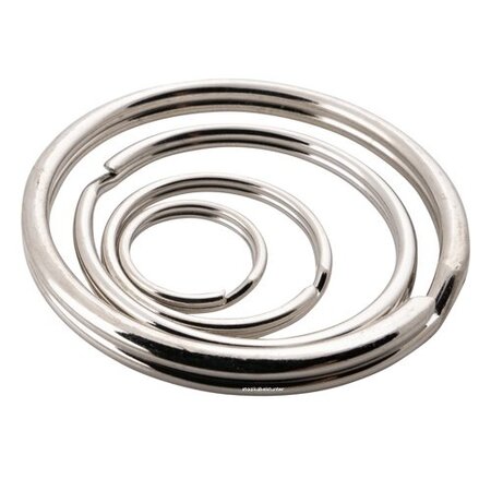 Verzinkte sleutelringen 16 mm - verende splitringen - 100 stuks