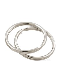 Sleutelringen verzinkt 30 mm - 100 stuks