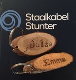 Verzinkte sleutelringen 35 mm - verende splitringen - 100 stuks