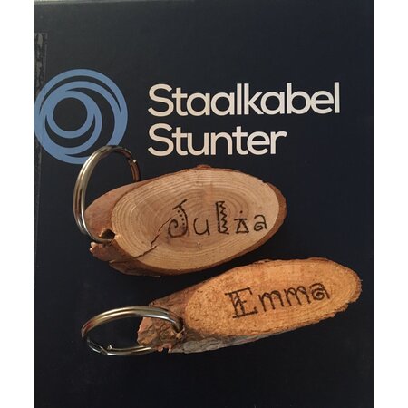 Verzinkte sleutelringen 35 mm - verende splitringen - 100 stuks