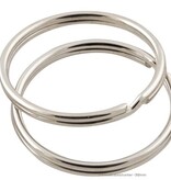 Verzinkte sleutelringen 38 mm - verende splitringen - 100 stuks