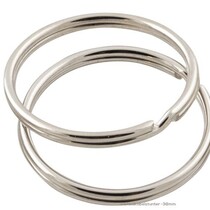 Schlüsselringe verzinkt 38 mm - 100 Stück