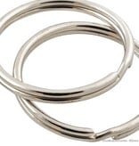 Verzinkte sleutelringen 50 mm - verende splitringen - 50 stuks