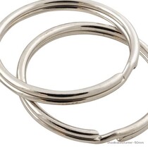 Schlüsselringe verzinkt 50 mm - 50 Stück
