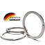 Platte sleutelringen 26 mm von vernickelt metaal - 100 Stück