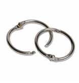 Hersluitbare klikringen 25 mm - Metall boekringen, 20 Stück