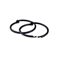 Klickring schwarz 45mm -20st