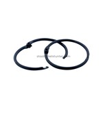 Klickringe 45 mm schwarz - 20 Stück wiederverschließbar