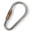 Edelstahl-Karabiner 50mm mit Messing-ribbelschroef