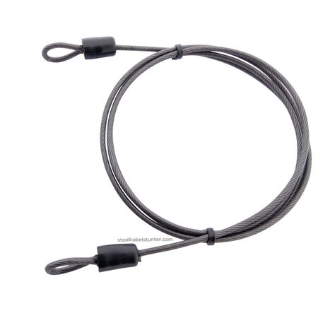 Sicherheitskabel mit Schlaufen voorzien von draadklem - 2.5mm