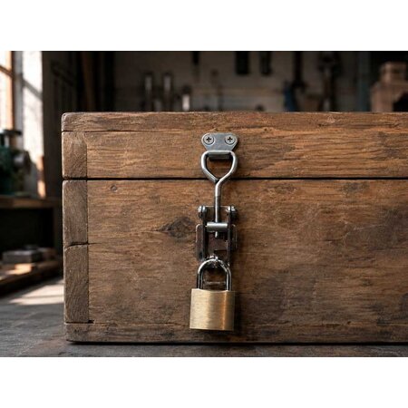 Lock-it Edelstahl-Spannverschluss 80 mm verstellbar mit tegenstuk