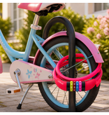 Flexibel roze kabelslot met 4-cijferige code, geschikt voor fietsen, kinderfietsen, e-bikes, fatbikes en elektrische steps. Geen sleutel nodig. 12 mm, 1,20 meter