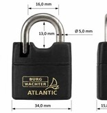 Burgwächter Burg-Wächter Atlantic hangslot 30 mm gelijksluitend