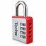 Technx Cijferhangslot Grijs/Rood