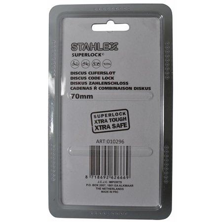 Stahlex Discussloten 70mm mit cijfercombinatie