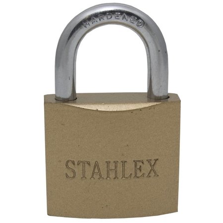 Stahlex Hangslot 38 mm goudkleur – zwaar hangslot met geharde beugel