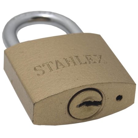 Stahlex Hangslot 38 mm goudkleur – zwaar hangslot met geharde beugel