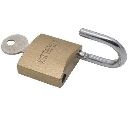 Stahlex Hangslot 38 mm goudkleur – zwaar hangslot met geharde beugel