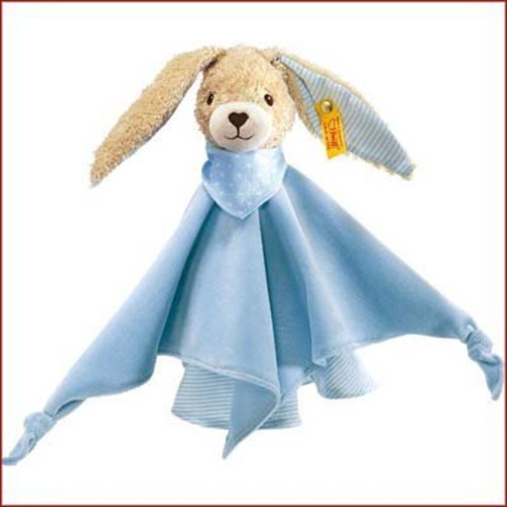 Steiff Knuffeldoek Hoppel Haas Blauw Steiff Knuffeldoek Hoppel Haas Blauw