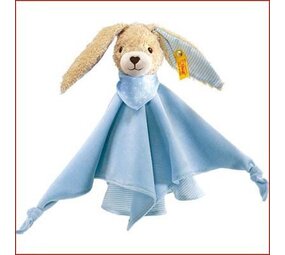 Steiff Knuffeldoek Hoppel Haas Blauw