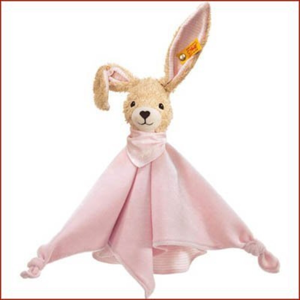 Steiff Knuffeldoek Hoppel Haas Roze