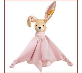 Steiff Knuffeldoek Hoppel Haas Roze