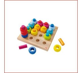 Haba Steekspel kleurringen Haba Steekspel kleurringen