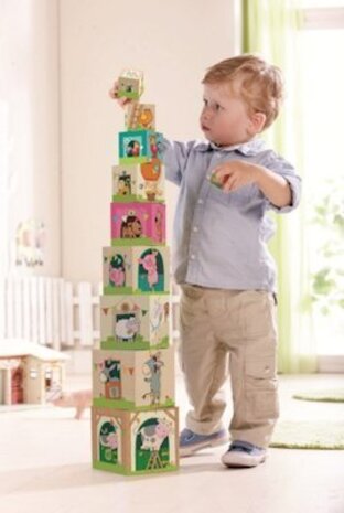 Haba Stapelblokken Op de Boerderij Haba Stapelblokken Op de Boerderij