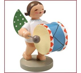 Wendt & Kühn Grunhainichense Engel met grote trom Wendt & Kühn Grunhainichense Engel met grote trom