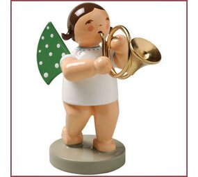 Wendt & Kühn Grunhainichense Engel met waldhoorn Wendt & Kühn Grunhainichense Engel met waldhoorn