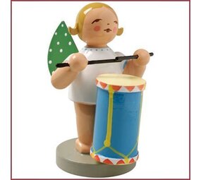 Wendt & Kühn Grunhainichense Engel met military drum Wendt & Kühn Grunhainichense Engel met military drum