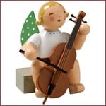 Wendt & Kühn Grunhainichense zittende Engel met cello
